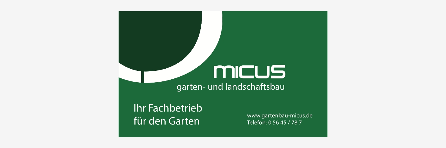 Dies ist das Logo des Sponsors Micus - Garten- und Landschaftsbau.
