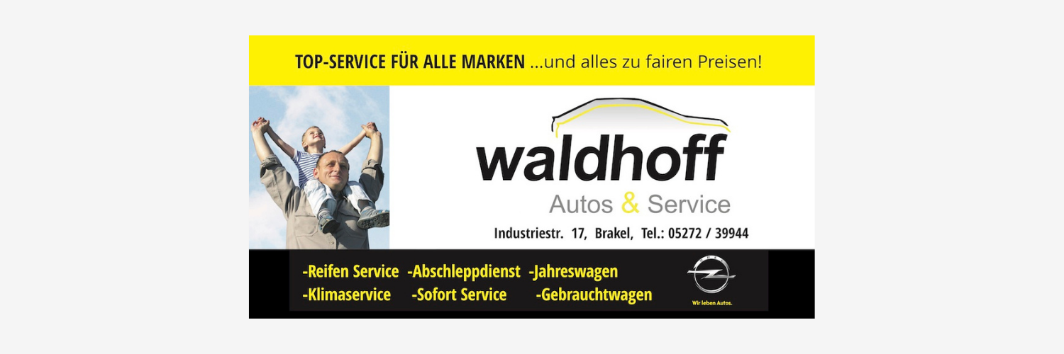 Dies ist das Logo des Sponsors Waldhoff.