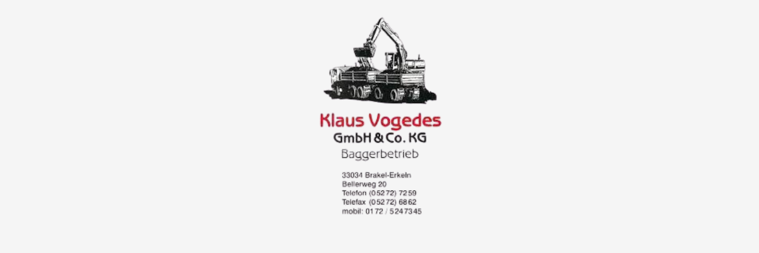 Dies ist das Logo des Sponsors Klaus Vogedes.