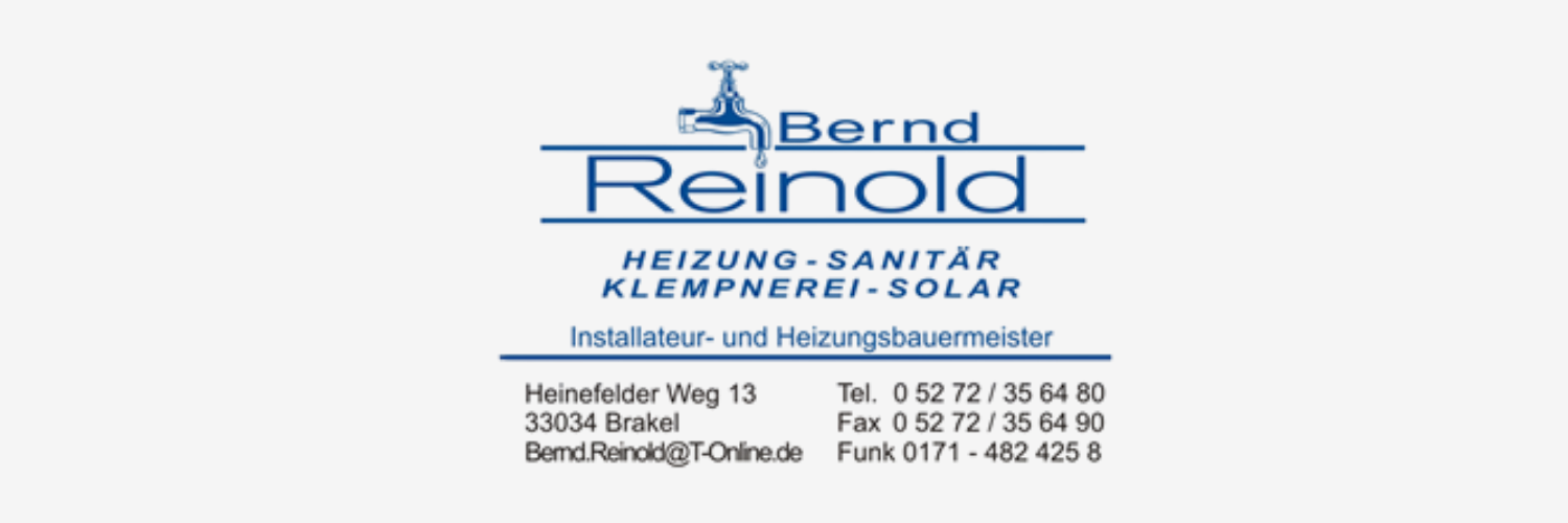 Dies ist das Logo des Sponsors Bernd Reinold.